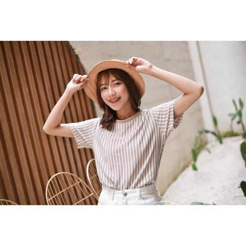 Foto Produk Yoenik Apparel Kallie Stripe Tops Mocca M15963 R54S5 dari Yoenik Apparel