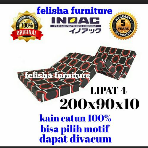 Foto Produk Kasur Busa Lipat INOAC 200 x 90 x 10cm Bergaransi dari FELISHA FURNITURE