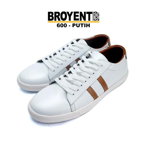 Foto Produk Sepatu Sneakers Casual Kulit putih asli 600 - Putih, 39 dari Broyent-shop