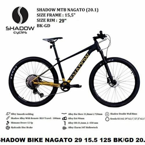 Jual sepeda MTB Shadow Nagato 12 speed 