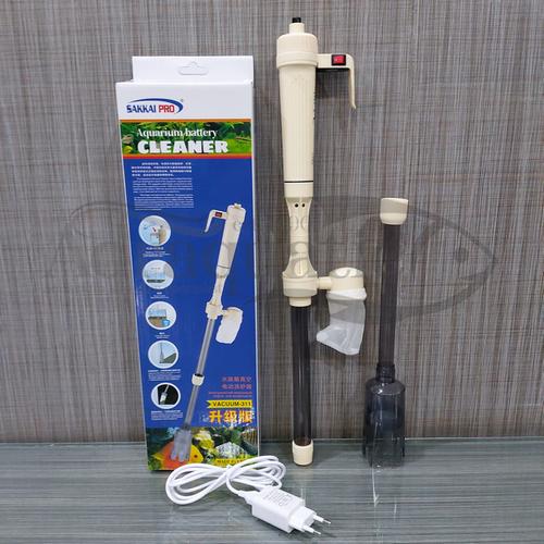 Foto Produk SAKKAI PRO VACUUM-311 AQUARIUM CLEANER PUMP ALAT PENGURAS PENYEDOT dari ADRAQUATIC