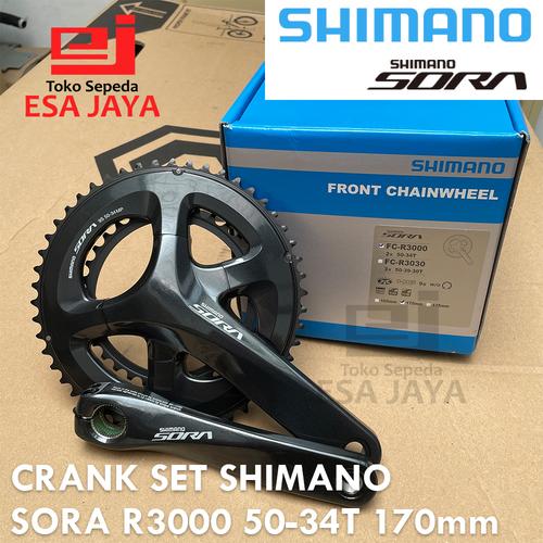 SHIMANO SORA R3000 Crankset 2x9 Speed 165mm 170mm 175mm Crank 50