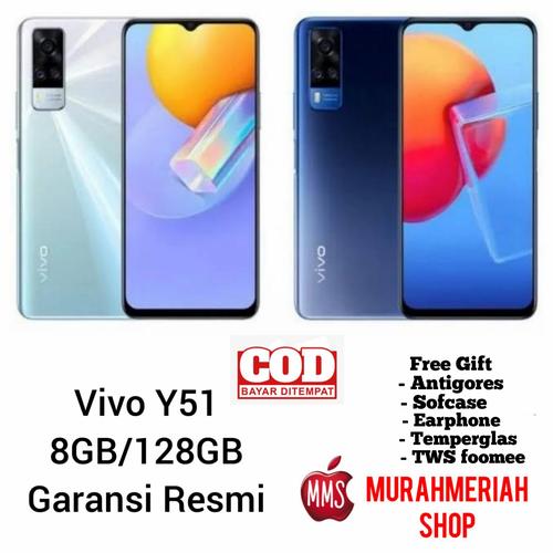 Foto Produk Vivo Y51 2020 8/128 Garansi Resmi - y51, blue dari murahmeriah shop