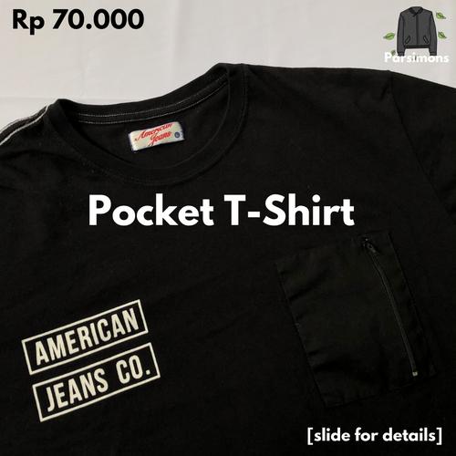 Black pocket T-shirt AMERICAN JEANS 