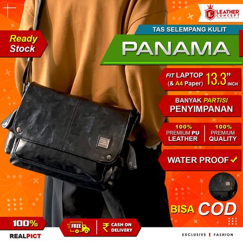 Foto Produk Tas Selempang Kulit Pria Tas Kulit Pria Tas Pria Tas Jalan Pria PANAMA dari Leather Concept