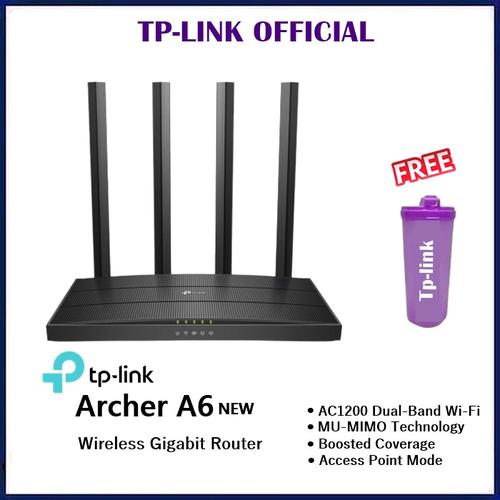 Foto Produk TP-Link Archer A6 AC1200 Wireless MU-MIMO Gigabit Router dari ORIGINAL IT SHOP