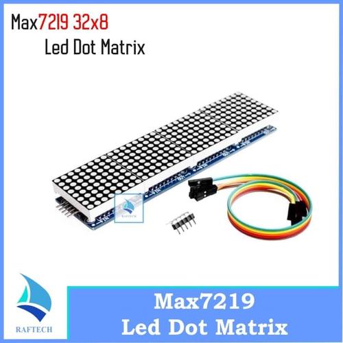 Foto Produk Modul Running Text Max7219 Led Dot Matrix 32x8 Display Module max 7219 dari RAFTECH