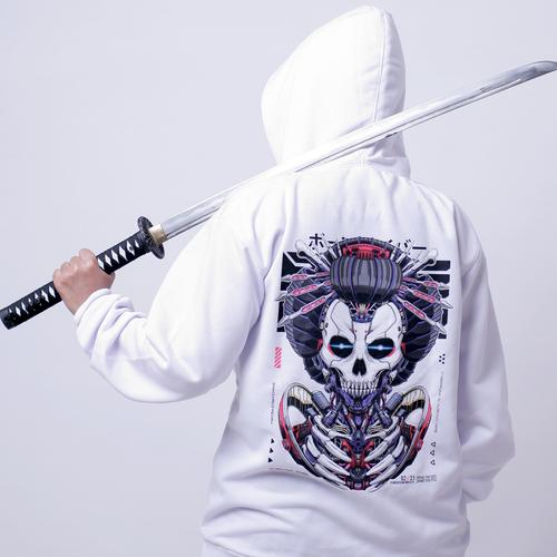 Foto Produk Bonecybr NEOGEISHA: Unisex Jumper Hoodie_Putih - M dari BONECYBR Official