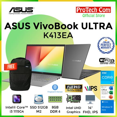 Foto Produk LAPTOP ASUS K403FA - i3 8145U 4GB SSD 512GB INTEL HD 14" FHD W10 RESMI dari Protech Computer