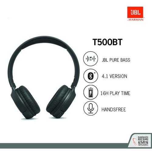 Jual JBL Tune 500BT T500 BT Wireless On Ear Headphone with Mic - Kota  Tangerang Selatan - Emporio Store | Tokopedia