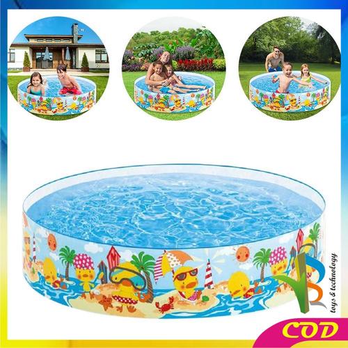 Gambar RB-M4-73-74 Kolam Renang Karet Anak Model Bulat Swimming Pool Portable - 59469 Nanas dari RB TOYS AND TECHNOLOGY Kab. Tangerang Tokopedia