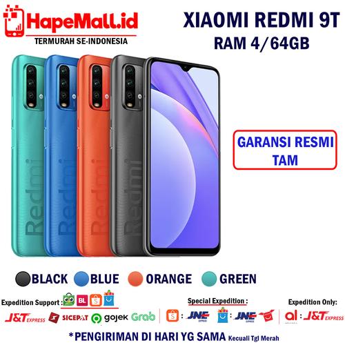Foto Produk XIAOMI REDMI 9T RAM 4/64GB GARANSI RESMI TAM TERMURAH - Biru dari Hapemall.id