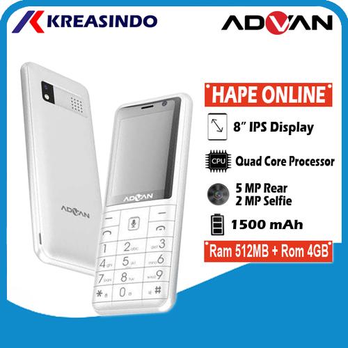 Foto Produk Advan Hp Online KaiOS Indosat Garansi Resmi - Hitam dari Kreasindo Online