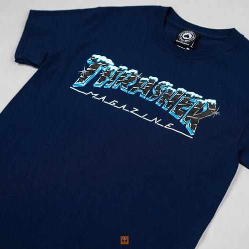 Jual Kaos Thrasher Black Ice Navy - S 