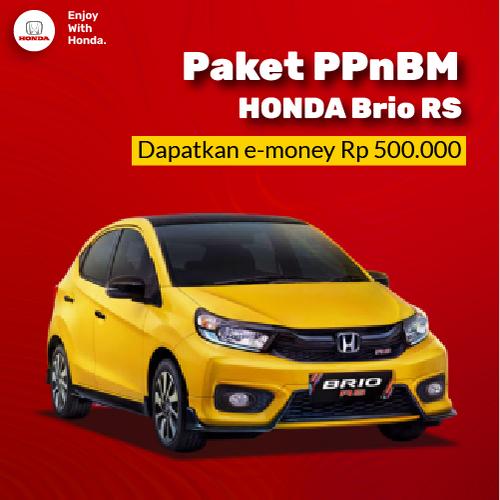 Foto Produk New Honda Brio RS 2021 - Paket Relaksasi PPnBM 100% dari Honda Bintang Madiun