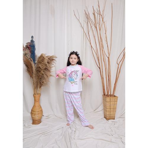 Foto Produk Piyama Anak Long Shirts Unicorn Born To Sparkle LSLP103 - 4 dari Boboo Kids