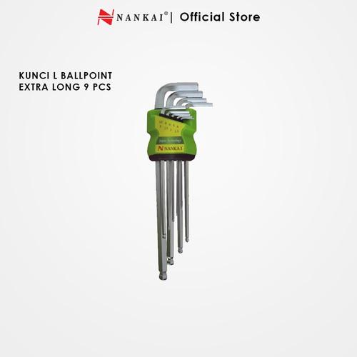 Foto Produk Nankai Kunci L Bulat / Ballpoint Extra Long Set 9pc dari Nankai Tools