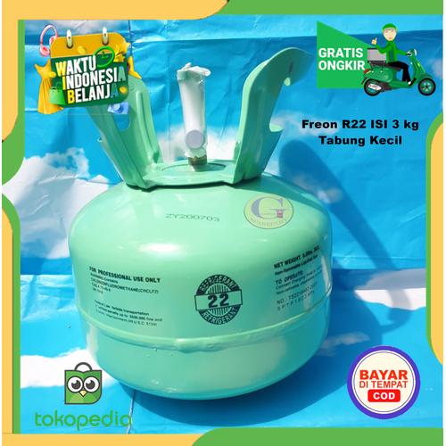 Jual Freon r22 3kg refrigerant tabung kecil Jakarta Utara Gendon