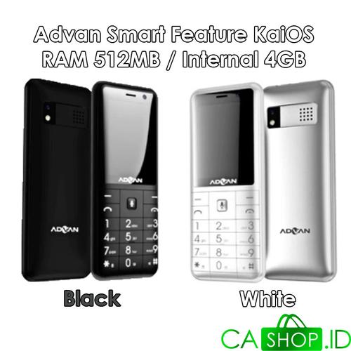Foto Produk Advan Hape Online Smart Feature Phone KaiOS Indosat Garansi Resmi - White dari CA Shop