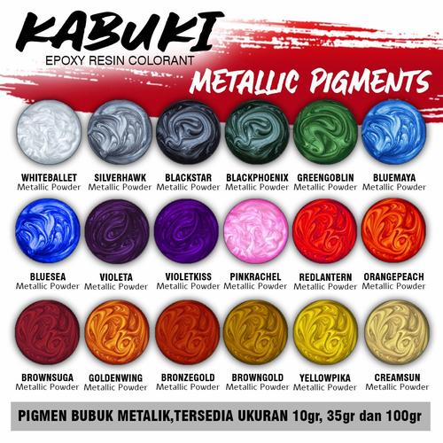 Foto Produk PIGMEN / PIGMENT RESIN EPOXY KABUKI Metalic Powder - 10 dari Ru Yi collection