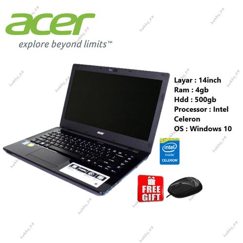 Laptop Acer Aspire /Intel Celeron/Ram 4gb/1tb /FREE MOUSE/Laptop Murah  2gb/500gb di Hokky88gadget Tokopedia