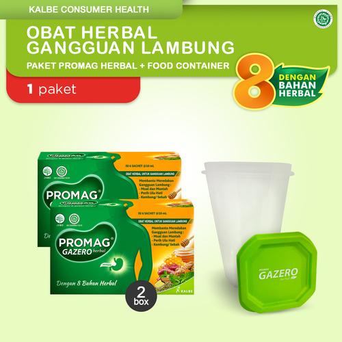 Foto Produk Promag Herbal (Gazero) Obat Herbal Gangguan Lambung & Food Container dari Kalbe Consumer Health