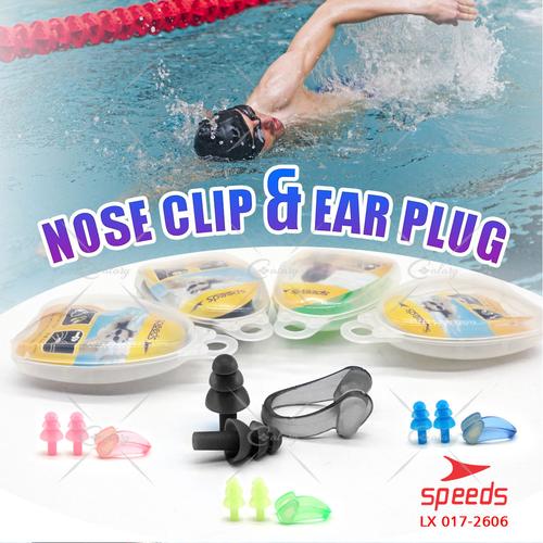 Foto Produk Clip Klip Penutup Hidung Penyumbat Telinga Renang Speeds 017-2606 - Merah Muda dari calary