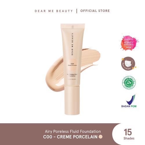 Foto Produk Airy Poreless Fluid Foundation - Creme Porcelain dari Dear Me Beauty