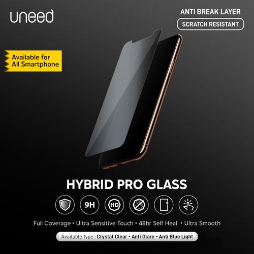 Foto Produk Uneed Hybrid Pro Anti Break Screen Protector Handphone Full Cover - Anti Blue Light, Front 1pcs dari Uneed Indonesia