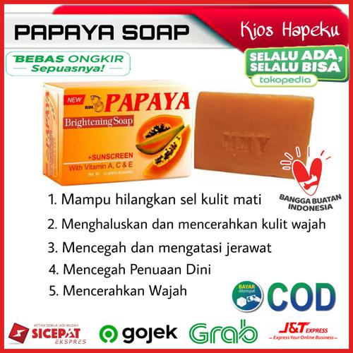 Foto Produk Sabun Papaya Whitening Soap/Sabun Batang/Sabun Pemutih Original BPOM dari kios hapeku