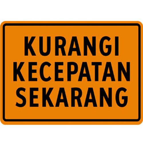 Jual Rambu Kurangi Kecepatan. Rambu Lalu Lintas. Ukuran 80x120 cm ...