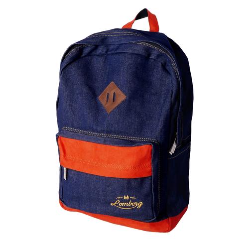 Gambar Lomberg Lash Navy Denim Backpack - Tas Ransel Denim Suede - Biru Tua dari Lomberg Bags Jakarta Barat Tokopedia