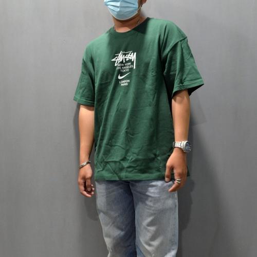 Jual Nike x Stussy Green Tee - S 