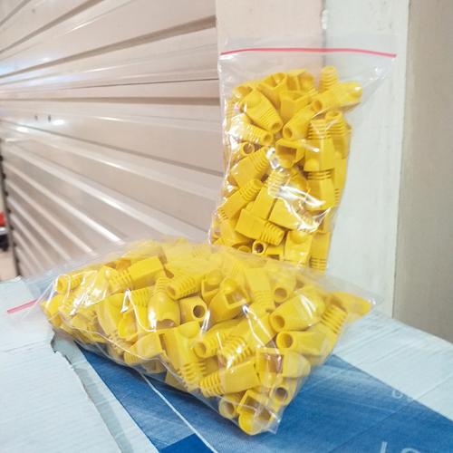 Jual plug boot karet konektor UTP RJ45 Pelindung RJ45 (warna kuning ...