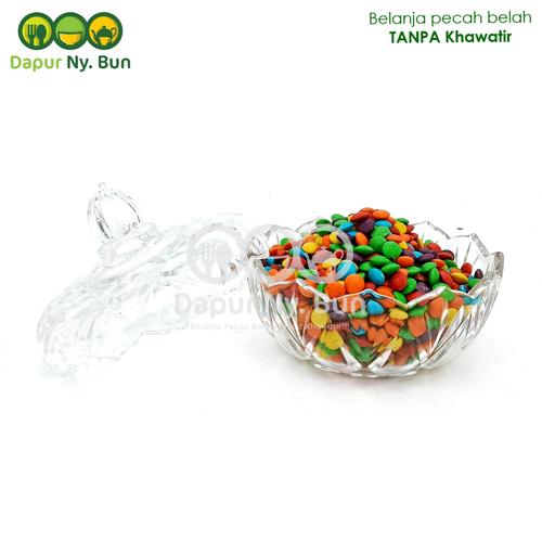 Foto Produk Toples Kristal Kaca 14,5cm/Glass Crystal Candy Jar/Toples Permen dari Dapur Ny.Bun