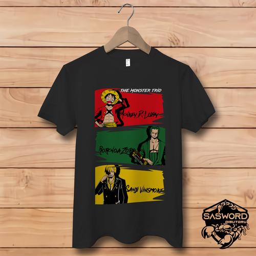 Jual T-SHIRT ONE PIECE ( Luffy - Zoro 