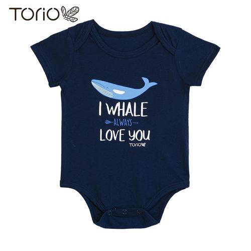 Foto Produk Torio Romper Bodysuit Baju Bayi Pakaian Bayi Whale Loving - 6-9 bulan dari Torio