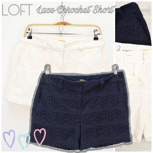 Foto Produk RL976 LOFT Lace Chrochet Short original - 12 NAVY dari BAZAAR FASHION