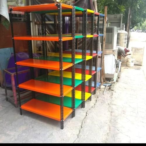 Jual rak besi serbaguna 5 susun L 40 p100 T200 +kaki karet - Putih ...