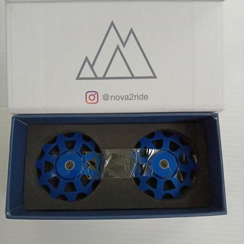 Foto Produk PULLEY NOVA RIDE SHIMANO 11/11T CERAMIC - BLUE dari Technobike