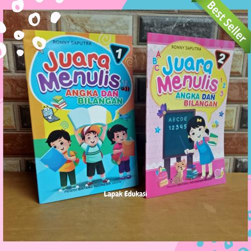 Foto Produk Buku Belajar TK PAUD | Juara Menulis Angka dan Bilangan | Jilid 1 - 2 dari Lapak Edukasi