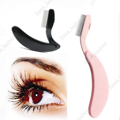 Foto Produk Sisir Bulu Mata/Sisir Alis/Eyelash Comb lipat - Hitam dari Sasa_Lashes