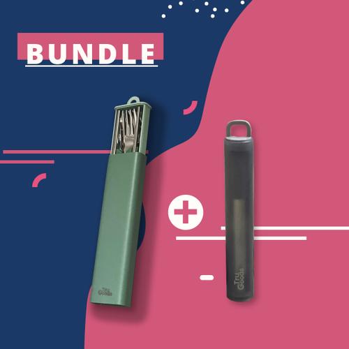 Foto Produk Cutlery Set Pocket + Pocket Straw - 2 pcs dari Tru_Goods