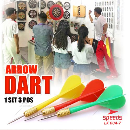 Foto Produk Dart Arrow / Panah dart isi 3, warna warni berkualitas ( Jarum tajam) dari Speeds Official Store