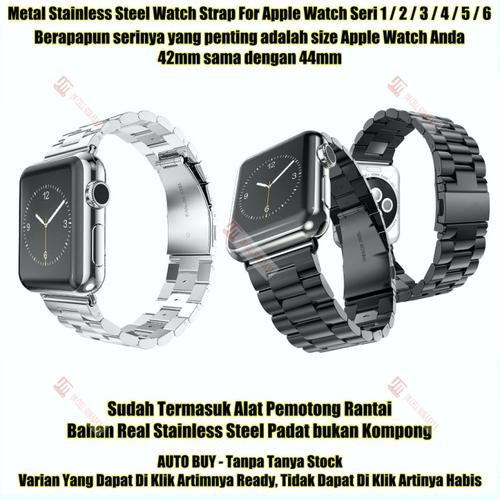 Jual Stainless Steel Metal Strap Apple 