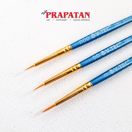 Foto Produk Kuas Lukis V-TEC 1001 size 000 - 0 / V-TEC Paint Brush - 00 dari Toko Prapatan-alat lukis