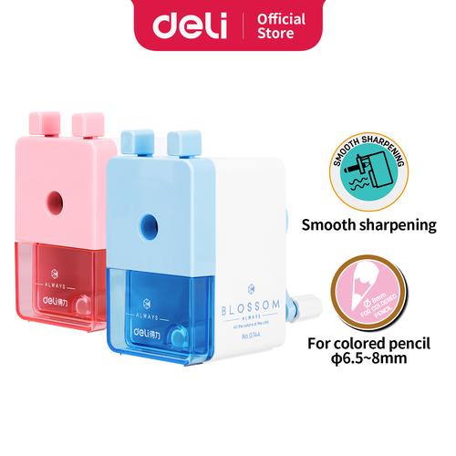 Foto Produk Deli rautan putar /rautan meja 3 warna anti selip 0744 - Biru dari Deli Stationery