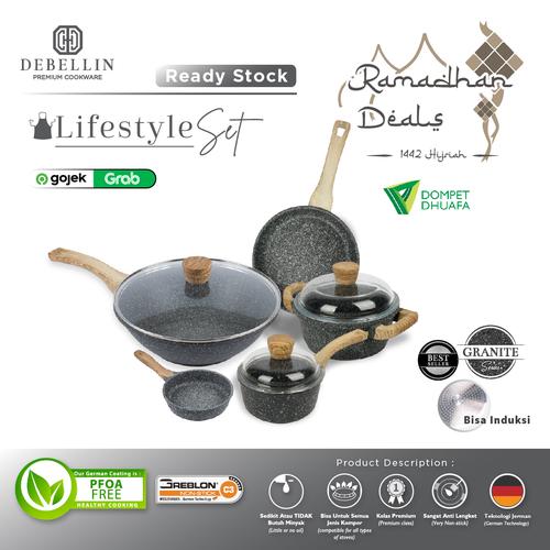 Foto Produk Debellin Premium Cookware Set - Lifestyle Granite Package dari Debellin Cookware