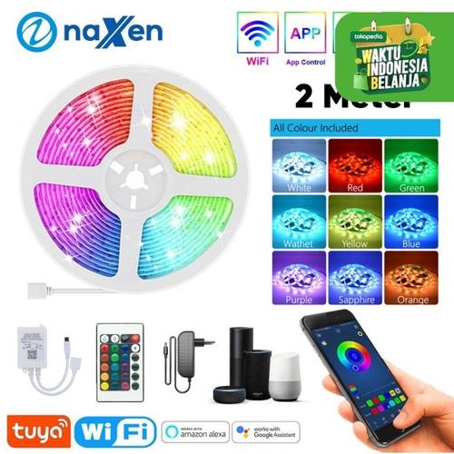 Gambar Lampu LED Strip RGBWW WIFI 2m + Adaptor Support App Google Home Alexa dari TokoUsbcom undefined Tokopedia