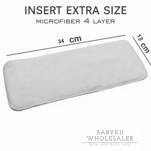 Foto Produk Insert clodi microfiber 2 layer / popok kain microfiber dari BABYKU WHOLESALER